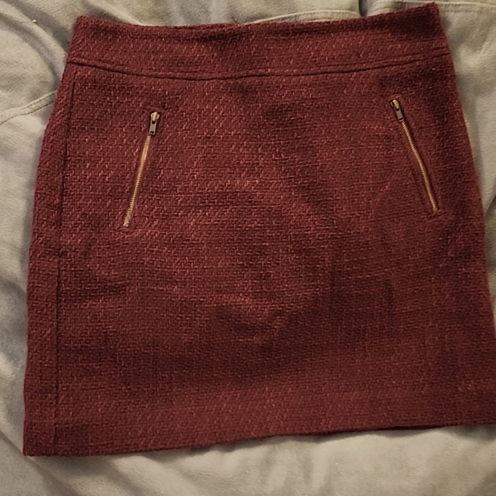 Loft size 4 plum mini skirt